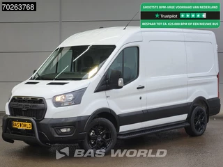 Ford Transit Ford Transit 130pk L2H2 Nieuw! Black Edition Trekhaak Airco Cruise Camera Parkeersensoren 10m3 Airco Trekhaak Cruise control - afbeelding nr 1