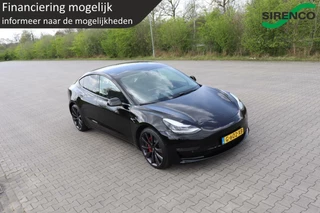 Tesla Model 3 Tesla Model 3 PERFORMANCE AWD 75 kWh dual motor 462pk soh 85% chrome delete all black leder panodak stoelverwarming v+a autopilot - afbeelding nr 18