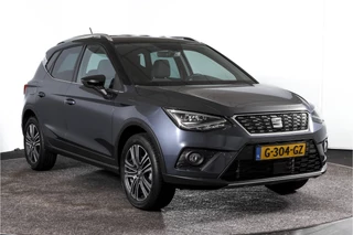 SEAT Arona | Dig. Cockpit | Adapt. Cruise | Stoelverw. | PDC | Camera | NAV + App. Connect | ECC | LM 17