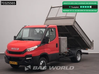 Iveco Daily 35C12 Kipper met Kist Dubbellucht 3,5t Trekhaak Airco Cruise Euro6 Tipper Benne Kieper Airco Trekhaak Cruise control