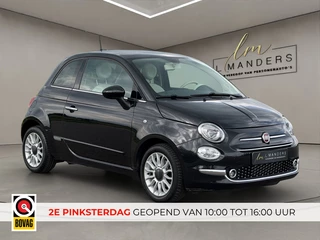 Fiat 500 1.2 Lounge 2019 ZWART | Panoramadak | Apple CarPlay | Benzine |