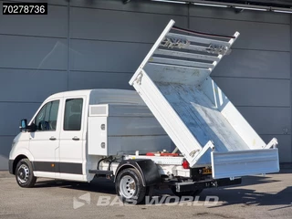 Volkswagen Crafter Volkswagen Crafter 177pk Kipper Dubbel Cabine met Kist Dubbellucht 3,5t Trekhaak Navi Airco Cruise Tipper Benne Kieper Airco Dubbel cabine Trekhaak Cruise control - afbeelding nr 2