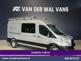 Ford Transit 2.0 TDCI 131pk L3H2 Dubbele Cabine Euro6 Airco | 7-Zits | Imperiaal | 2500kg Trekhaak | Cruisecontrol