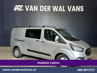 Ford Transit Custom 2.0 TDCI 131pk L2H1 Dubbele Cabine Euro6 Airco | 6-Zits | LED | Cruisecontrol | Verwarmde voorruit