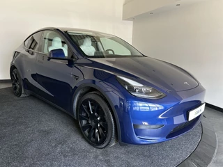 Tesla Model Y Tesla Model Y RWD 58 kWh | Prachtig blauw | Wit lederen interieur | - afbeelding nr 1