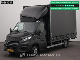 Iveco Daily 35S18 BPM VRIJ! 3.0L 180PK Automaat Schuifzeilen Laadklep ACC LED Navi Camera Euro6 Schuifzeil Zeilen Koffer Meubelbak Bakwagen 22m3 Airco