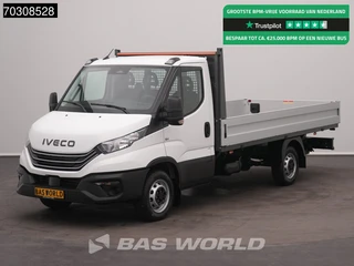 Iveco Daily 35S16 3.0L Automaat Open Laadbak 3,5t Trekhaak Airco Cruise Camera CarPlay Parkeersensoren Euro6 Pritsche Pickup Open Box Airco Trekhaak Cruise control