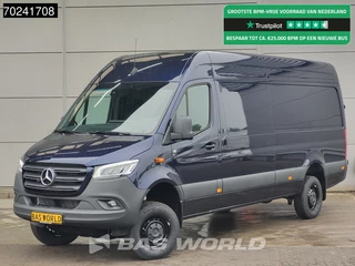 Mercedes-Benz Sprinter Mercedes Sprinter 319 CDI Automaat 4x4 L3H2 Blauw Metallic LED Navi Camera 4WD Allrad Airco Cruise L3 Maxi 14m3 Airco Cruise control - afbeelding nr 1