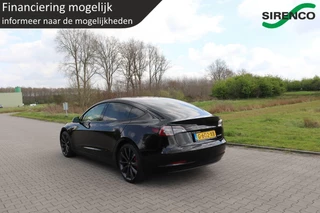 Tesla Model 3 Tesla Model 3 PERFORMANCE AWD 75 kWh dual motor 462pk soh 85% chrome delete all black leder panodak stoelverwarming v+a autopilot - afbeelding nr 4
