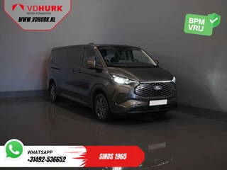 Ford E-Transit Custom 340 71 kWh 218 pk 340 km WLTP L2 Limited 2x Elek.Schuif/ 2.3t Trekverm./ Snellader/ Matrix LED/ B&O/ Adapt.Cruise/ Standkachel/ Carplay/ 360 Camera