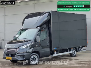 Iveco Daily 35S21 BPM VRIJ! 3.0L Automaat Laadklep Zijdeur ACC LED CarPlay Lat om Lat D'Hollandia 3,5t Trekvermogen Meubelbak Koffer Bakwagen Airco