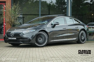 Mercedes-Benz EQS 450+ Edition 1 108 kWh | MBUX Hyperscreen | 22 Inch AMG velgen | Massage | Stoelverwarming en ventilatie | 360 cam | Burmester | LED | HUD | ACC | Memory | Graphite grey