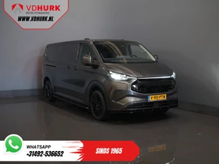 Ford E-Transit Custom L2 Limited 330 km WLTP LED/ Adapt.Cruise/ Standkachel/ Stoelverw./ Frontlip/ Sidebars/ Raptor/ Betimmerd/ Carplay/ 360.Camera/ Climate/ PDC/ 19”LMV/ Trekhaak