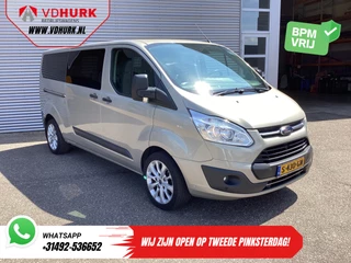Ford Transit Custom Tourneo 2.0 TDCI 130 pk L2 EXPORT EUR6 9 Pers/ 9P/ Combi/ Kombi/ Airco/ Cruise/ PDC/ LMV/ Trekhaak
