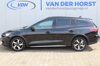 Ford Focus Trekgewicht 1.500kg ! Slechts 8.100km ! Ruim €. 9.000,- beneden de nieuwprijs ! Volautm. airco dual, navigatie, telefoonvoorb., adaptive cruise control, LED verlichting, metallic lak, camera, front-, lane- en side assist, LM wielen, Isofix etc. - afbeelding nr 5