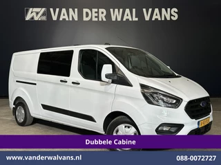 Ford Transit Custom 2.0 TDCI 131pk L2H1 Dubbele Cabine Euro6 Airco | 5-Zits | Xenon | Navigatie | Cruisecontrol | LED | 2800kg Trekhaak