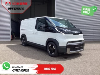 Kia PV5 Elite Executive 71.2 kWh 416 km WLTP L2 Warmtepomp/ 2x Schuifdeur/ Stoelvent./ Stoelverw./ Adapt.Cruise/ Leder/ Navi/ Carplay/ 360 Camera/ Climate