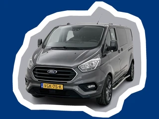 Ford Transit Custom 300 2.0 TDCI L2H1 Limited DC 170pk Navigatie Leder Dubbele cabine Trekhaak Camera