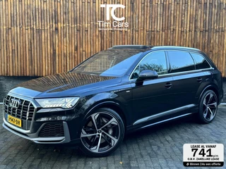 Audi Q7 Audi Q7 55 TFSI e quattro Pro Line S | Panoramadak | Camera rondomzicht | LED verlichting | Keyless pakket | Leer/alcantara bekleding | Voorstoelen verwarmd | 22 inch SQ7 velgen | Getint glas | Dodehoekdetectie - afbeelding nr 1