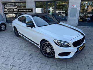 Mercedes-Benz C-Klasse Coupé 200 Amg Bruin Leer Pano Burmester