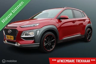 Hyundai Kona 1.6 GDI HEV Fashion Sport, Rosso Color Package, Trekhaak, Donker glas + zwarte hemel, Navi, App connect, Pdc voor + achter + camera, Cruise, Clima, Dode hoek detectie