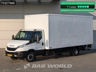 Iveco Daily 72C18 3.0L Automaat 1000KG Laadklep Dubbellucht Airco Cruise D'Hollandia Euro6 Meubelbak Koffer Airco Cruise control