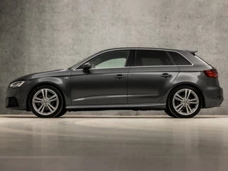 Audi A3 150Pk Automaat (2X S-LINE, APPLE CARPLAY, GROOT NAVI, STOELVERWARMING, LEDER, SPORTSTOELEN, CLIMATE, GETINT GLAS, PLAT S-LINE SPORTSTUUR, PARKEERSENSOREN, CRUISE, NIEUWE APK, NIEUWSTAAT) - afbeelding nr 2