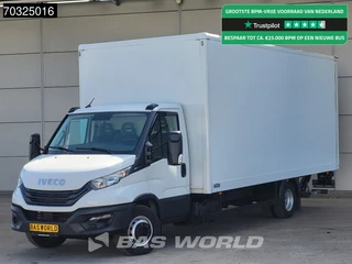 Iveco Daily 72C18 3.0L Automaat 1000KG Laadklep Luchtvering 180PK Dubbellucht Airco Cruise D'Hollandia Euro6 Meubelbak Koffer Bakwagen Airco Cruise control