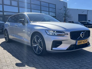 Volvo V60 Trekhaak Panodak Elek.stoelen + Nappa Leer Stoelverwarming + Ventilatie Stuurverwarming 19 Inch Velgen Carplay Extra Getint Glas Donkere Hemel 1e Eigenaar Plug In Hybride - afbeelding nr 7