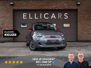 Fiat 500e CABRIO 42kWh / SOH 95% / RED / CARPLAY / GPS / CAM