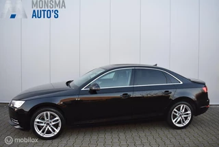 Audi A4 Limousine 2.0 TFSI AUT. Sport Mythosschwarz 18" LMV Stoelverwarming Privacyglass Mooie auto!
