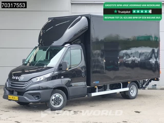 Iveco Daily 35C21 Coming Soon! BPM Vrij! 3.0L Automaat 1000KG Laadklep Zijdeur 210PK Bakwagen ACC LED Airco Cruise CarPlay Lat om Lat D'Hollandia 3,5t Trekgewicht Euro6 Meubelbak Koffer Airco