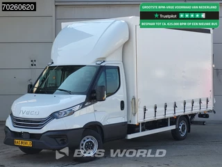 Iveco Daily Iveco Daily 35S21 210PK Automaat Schuifzeilen met Laadklep ACC LED Bakwagen Schuifzeil Zeilen Koffer Meubelbak 23m3 Airco - afbeelding nr 1