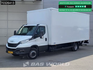 Iveco Daily 70C18 3.0L Automaat Bakwagen 1000KG Laadklep Luchtvering 180PK Dubbellucht Airco Cruise D'Hollandia Euro6 Meubelbak Koffer Airco Cruise control