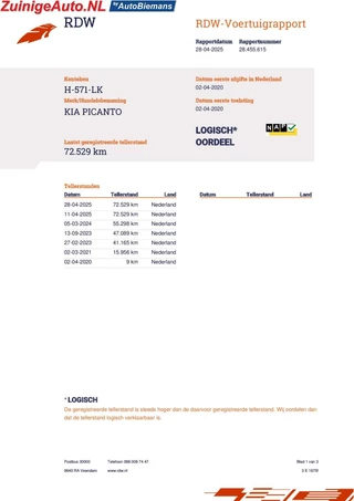 Kia Picanto Kia Picanto 1.0i ComfortLine Cruisecontrole Pioneer 1eEignaar - afbeelding nr 12