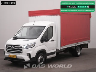 Maxus Deliver9 Schuifzeilen Huif Dubbellucht LED Airco Cruise Euro6 Pritsche Pickup Open Box Airco Cruise control