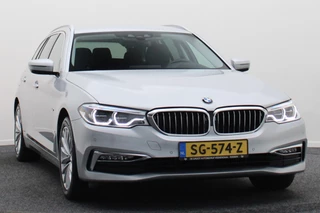 BMW 5 Serie BMW 5 Serie Touring 520i High Executive Leer, Head-Up, Elektrische Stoelen, Navigatie, Bluetooth, PDC, Trekhaak, 18'' - afbeelding nr 24
