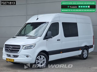 Mercedes-Benz Sprinter Mercedes Sprinter 319 CDI Dubbel Cabine Automaat Navi LED Airco Cruise Camera Parkeersensoren 10inch MBUX DC Doka Mixto 8m3 Airco Dubbel cabine Cruise control - afbeelding nr 1