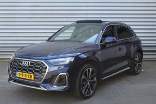 Audi Q5 50 TFSI e 299pk S edition Luchtvering RS Stoelen Panoramadak 21"LMV SoH 93% NL-Auto NAP