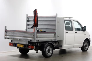 Volkswagen Transporter Volkswagen Transporter T6 2.0 TDI 150pk Lang D.C. Open laadbak met Palfinger laadkraan 08-2017 - afbeelding nr 2