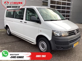 Volkswagen Transporter 2.0 TDI L2 EXPORT MARGE 9 Persoons/ Combi/ Kombi/ 9Pers./ Airco / Sidebars/ 2x2x3