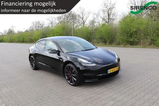 Tesla Model 3 Tesla Model 3 PERFORMANCE AWD 75 kWh dual motor 462pk soh 85% chrome delete all black leder panodak stoelverwarming v+a autopilot - afbeelding nr 2