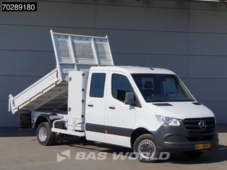 Mercedes-Benz Sprinter Mercedes Sprinter 514 CDI Open Laadbak met Kist Dubbel Cabine Dubbellucht 3,5t Trekhaak Airco Cruise Euro6 Pritsche Pickup Open Box 2m3 Airco Trekhaak Cruise control - afbeelding nr 3
