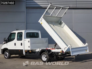 Iveco Daily Iveco Daily 35C16 3.0L Kipper met Kist Dubbel Cabine Dubbellucht 3,5t Trekhaak Navi Airco Cruise Camera Euro6 Tipper Benne Kieper 2m3 Airco Trekhaak Cruise control - afbeelding nr 2