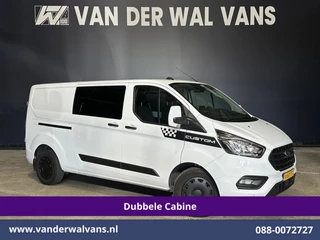 Ford Transit Custom 2.0 TDCI 170pk L2H1 Dubbele Cabine Euro6 Airco | 5-Zits | 2x Zijdeur | Camera | Navigatie |