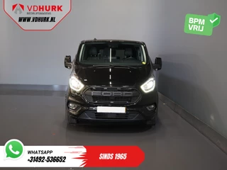 Ford Transit Custom Ford Transit Custom 2.0 TDCI 130 pk Aut. L2 Trend BPM VRIJ! DC Dubbel Cabine 2x Schuifdeur/ Leder/ Elek.Stoel/ Raptor grill/ Stoelverw/ Navi/ Carplay/ Camera/ PDC/ Cruise/ Trekhaak/ Airco - afbeelding nr 7