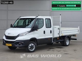 Iveco Daily Iveco Daily 35C16 Open Laadbak met Kist Dubbel Cabine Dubbellucht 3,5t Trekhaak Navi Airco Cruise Camera Euro6 Pritsche Pickup Open Box 2m3 Airco Trekhaak Cruise control - afbeelding nr 1