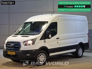 Ford E-Transit Elektrisch 68kWh 317km WLTP L2H2 Navi Camera Airco Cruise SYNC4-Display CarPlay Airco Cruise control