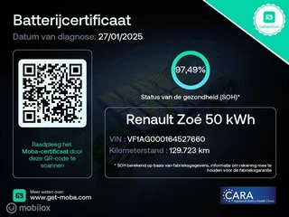 Renault ZOE Renault Zoe R135 Intens 52 kWh | Koop accu | Soh 97% - afbeelding nr 3