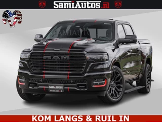 Dodge Ram Pick-Up NIGHT PREMIUM | 426PK | STRIPING | LUCHTVERING | HUD | PANO | 360 CAM | Full Option | LIMITED WHEELS | De Meest Luxe in zijn Klasse |